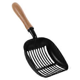 Practical Metal Cat Litter Scoop for Pet Cleaning Durable Black