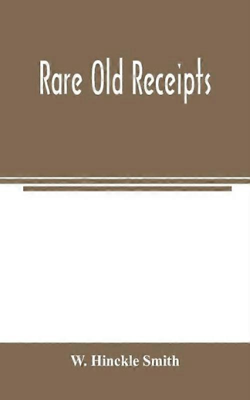 Reçus anciens rares
