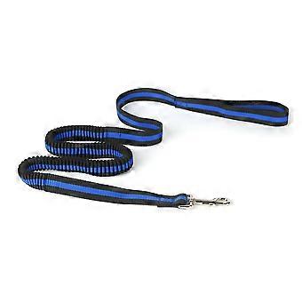 Correa elástica azul para la cintura, ideal para correr y tener las manos libres.