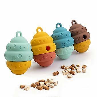 Rolling Food Dispenser Pet Toy, Interactive Indoor Foraging Puzzle with Honeycomb Design, Training & Boredom Relief for Cats and Dogs, 1 Piece