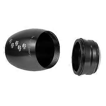 Pet Urn Dog Paw Printed Stainless Steel Pet Cinerary Casket for Storage 1Pcs