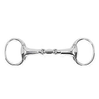 Horse Gag Ring Snaffle Bite Rustfritt stål 125mm Loose Oval Link munnstykke Horse treningsutstyr