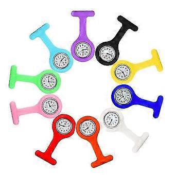 Clip-on medische horloges voor verpleegkundigen - 10 stuks set zorgmedewerkers