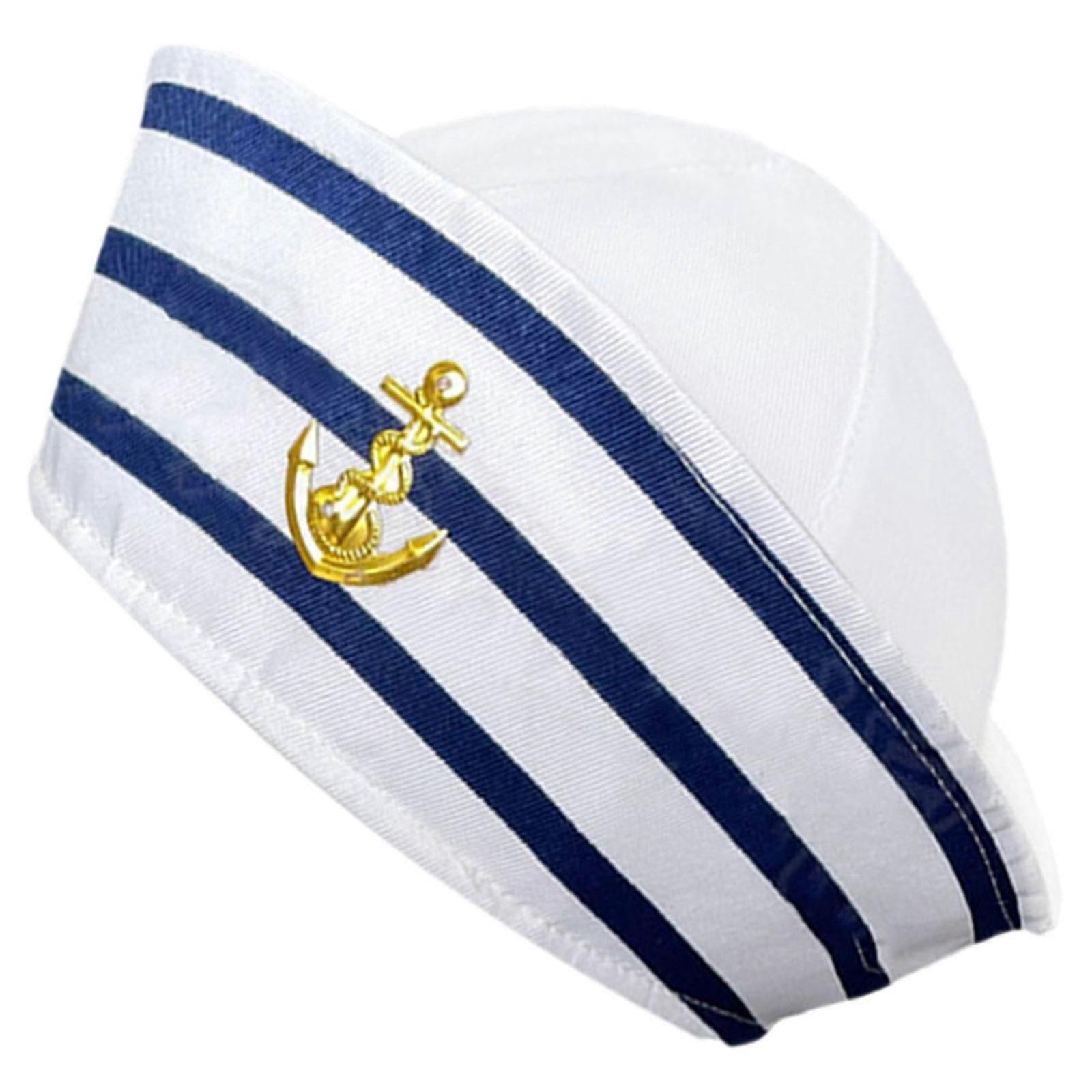Cosplay Boat Captain Hat Prop 2Pcs Multi Color Polyester