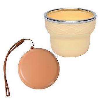 Collapsible Travel Cup BPA Reusable Water Lightweight Drinking Cups With Lids And Carrying Strap Dishwasher Safe Silicone