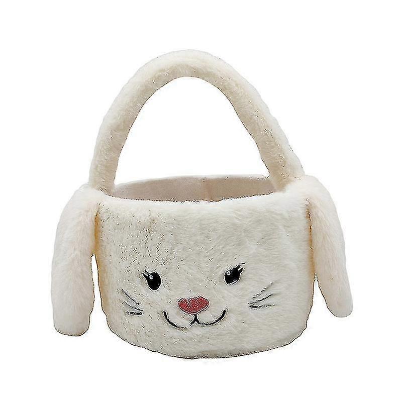 Short-Plush Cow Easter Basket Floppy Ears