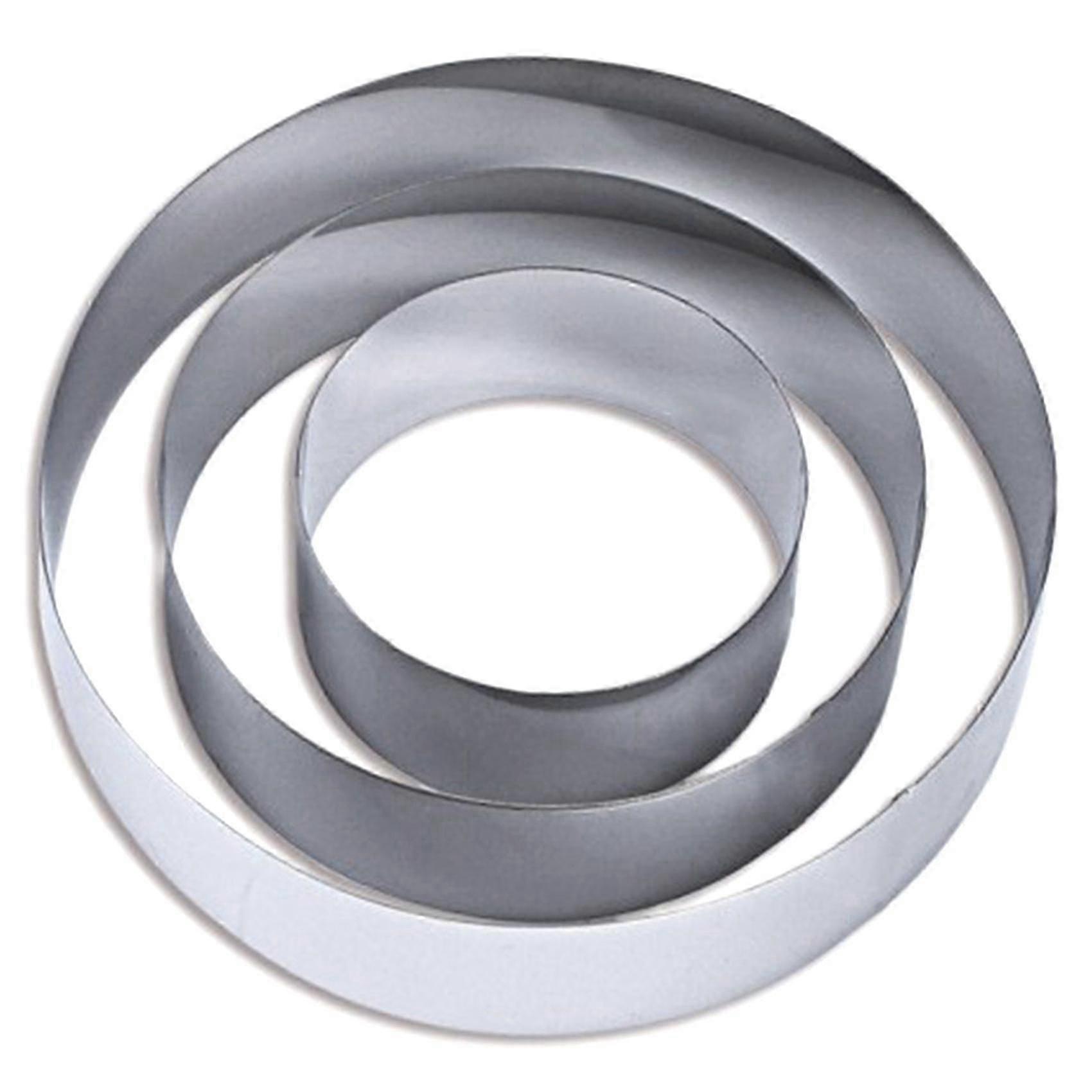 Stainless Steel Round Cake Rings Set