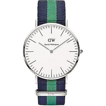 R.dw.cab.classic warwick silv.40mm Quartz Analog Unisex Watch with Nylon Bracelet DW00100019