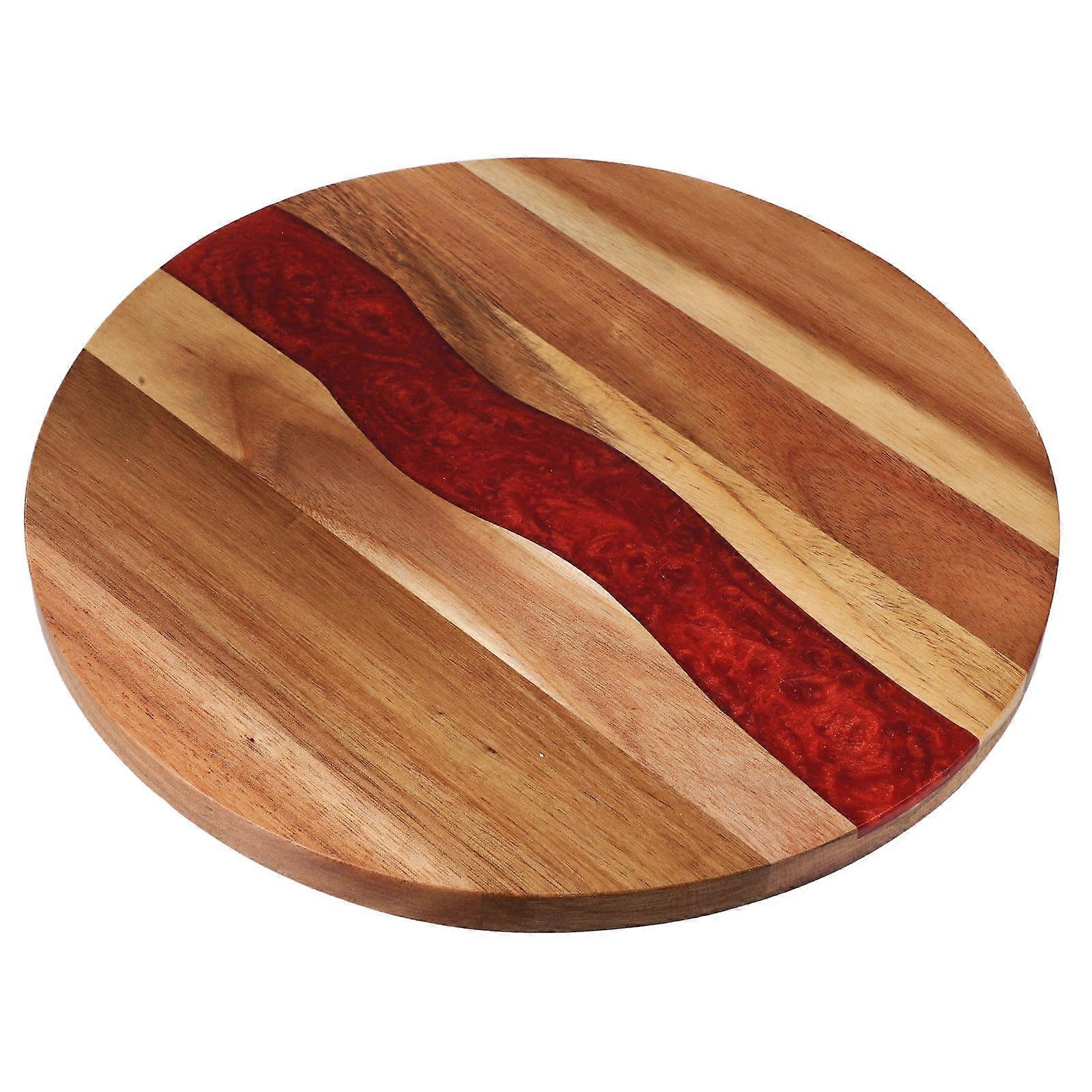 Round Wood Cutting Board for Serving 3Pcs Multi-Purpose Kitchen Tool