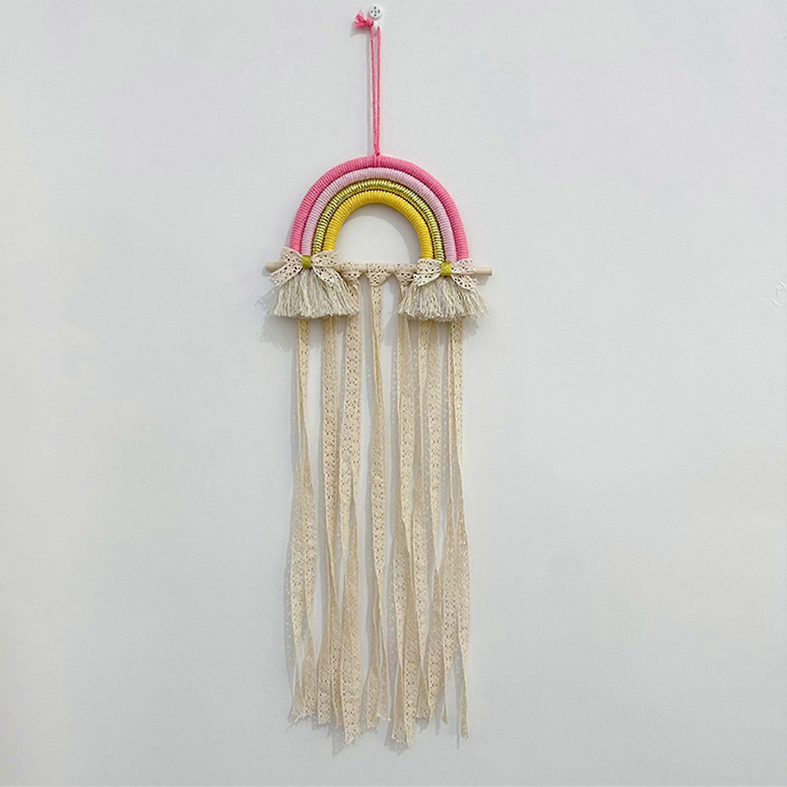 Artisan Macrame Rainbow Wall Decor