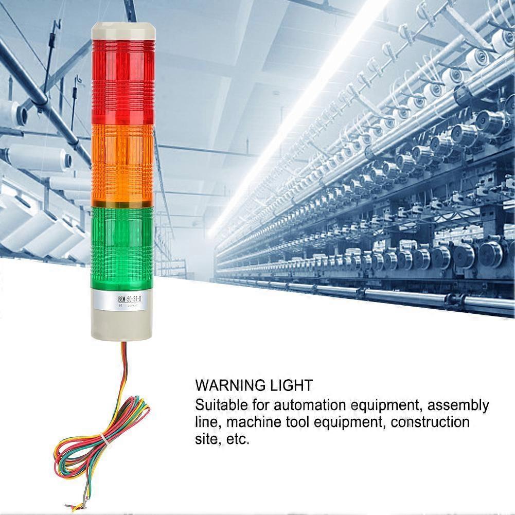 AC 220V Machine Warning Light LED Indicator Caution Signal Constant Light