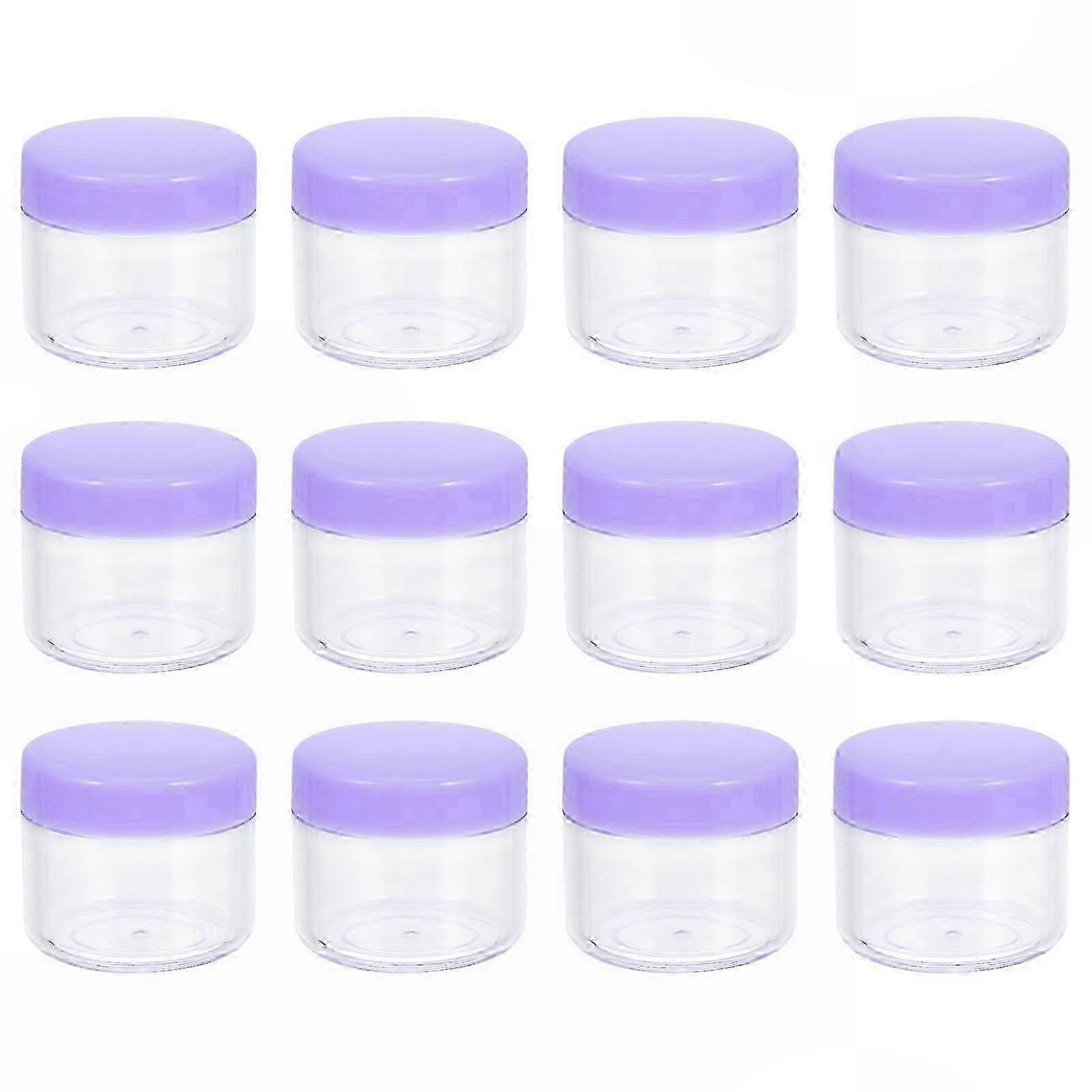 Plastic Face Cream Containers, 20 Pcs Violet Storage Sub Bottles