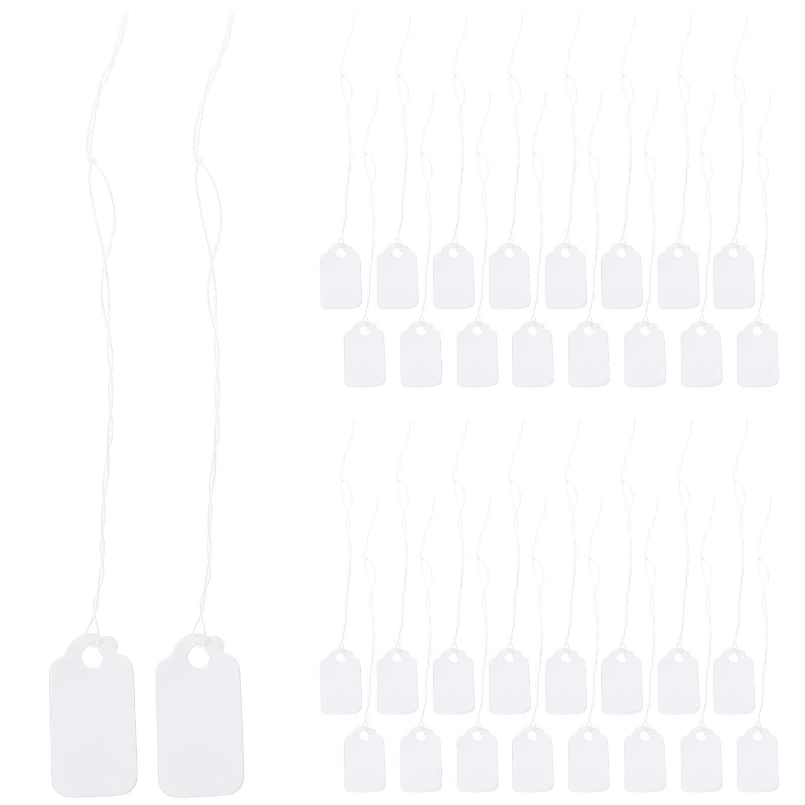 Writable Jewelry Tag Labels with String for Display 300Pcs