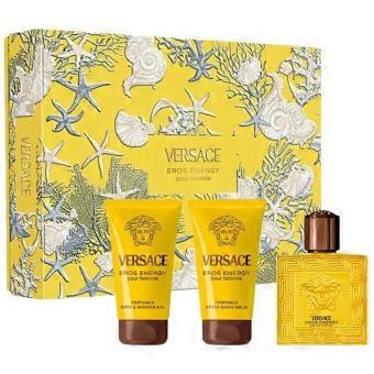 Eros Energy Gift Set EDP 50 ml, shower gel 50 ml and aftershave balm 50 ml