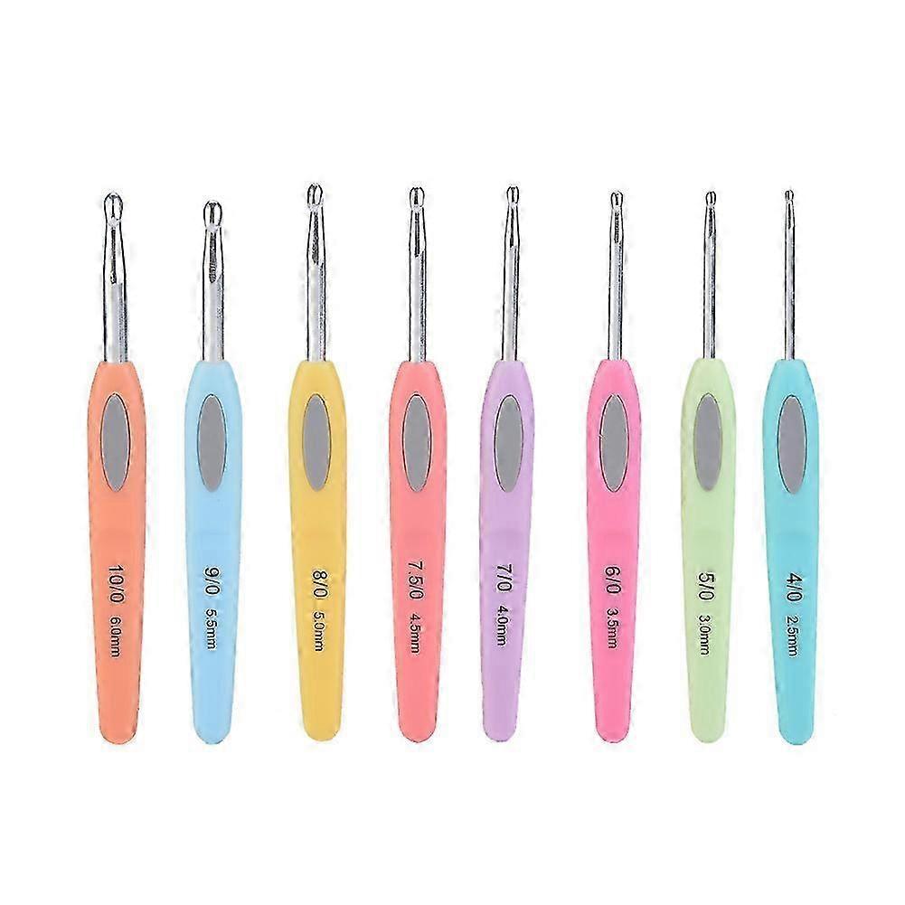 Soft-Grip Aluminium Crochet Hook Set