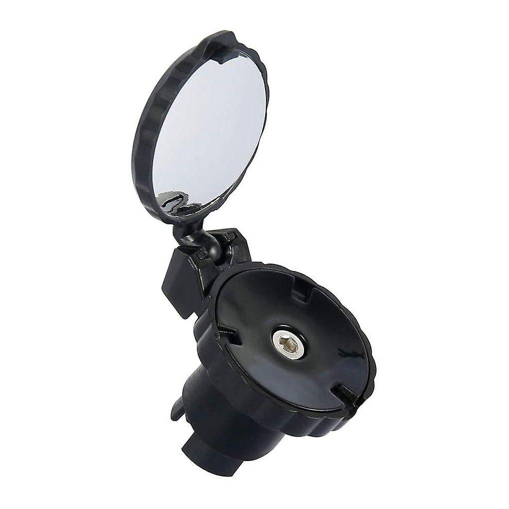Bicycle mirror for handlebar end bracket, foldable 360 degree rotatable small mini safe rear view