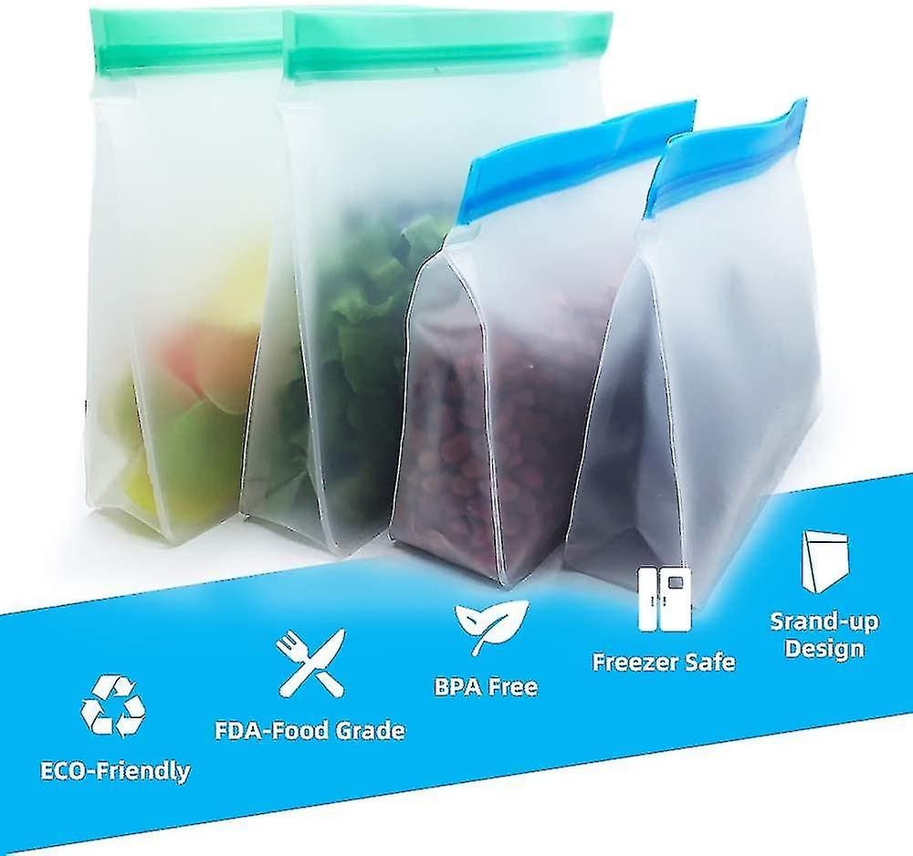 8 Pack Silicone Food Storage Bageco-friendly Reusable Food Wraps