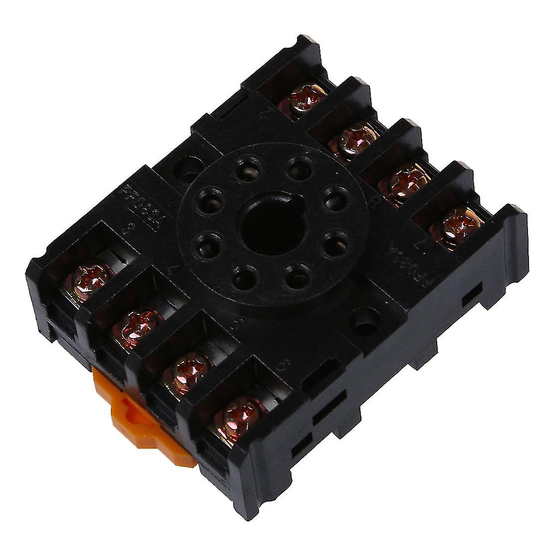 New 8 Round Pin 8-pin Pf083a Relay Base Socket