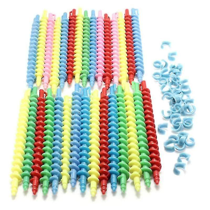25pcs Πλαστικό Styling Ρολά Μαλλιών Μπούκλες Μπούκλες Μαγική Σπείρα Περμ Ράβδος Μπαρ Σαλόνι Κομμωτήριο Εργαλεία Κομμωτικής