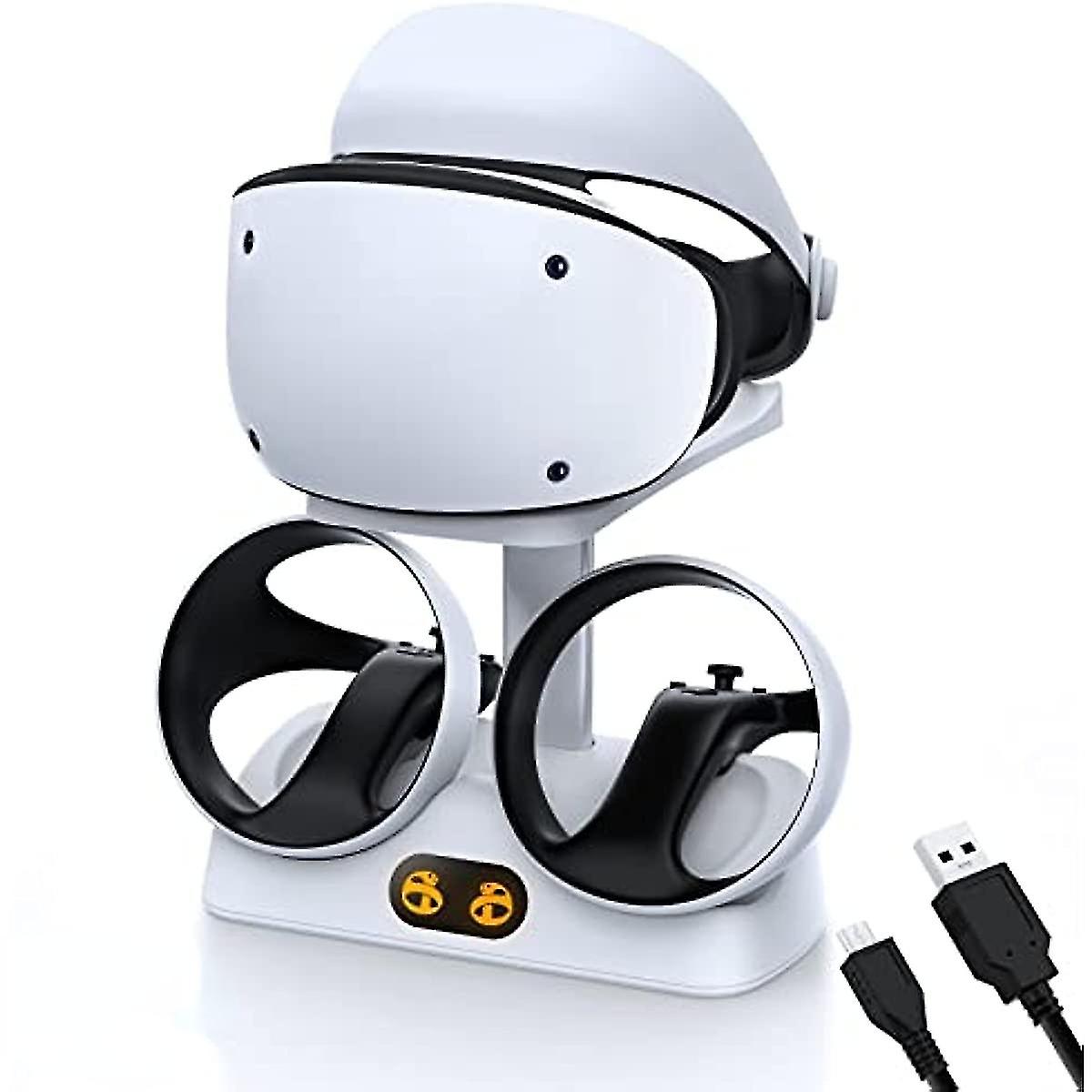 Charging Station Compatible For Ps Vr2 Controller,dual Fast Charging Dock Headset Display Stand