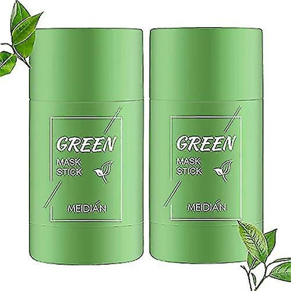 2Pcs Vitamin C Solid Mask Solid Face Cleansing Mask Stick Oil Control Moisturizing Mud Mask