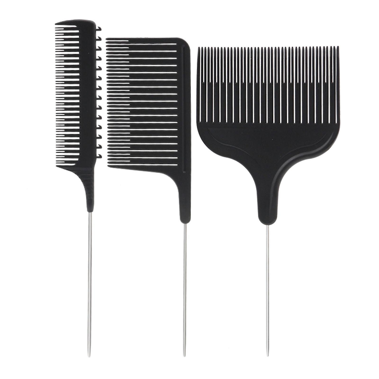 Hair Styling Combs Tailed Comb Set Coloring Dyeing Comb Salon Tool Sectioning Highlighting