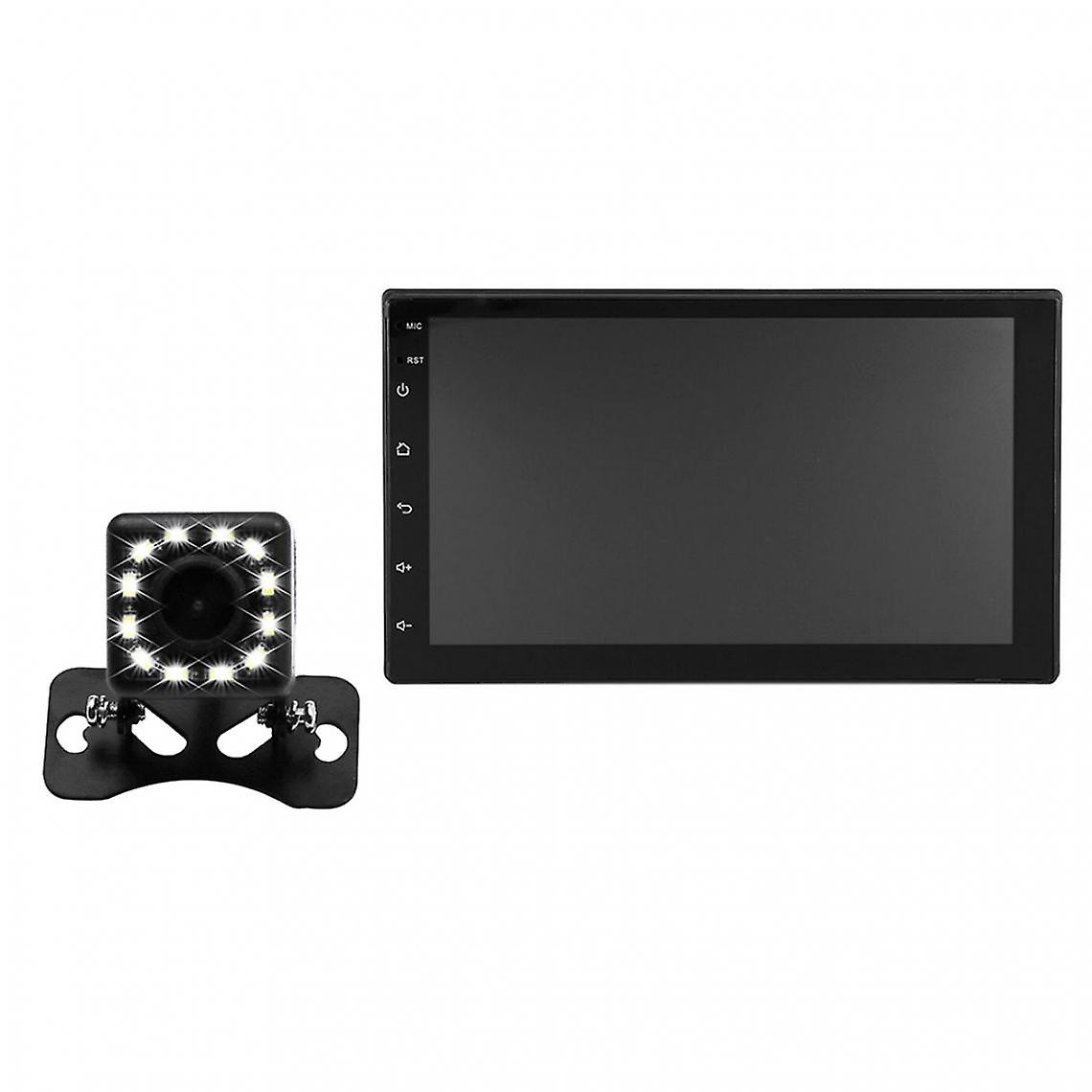 7" Hd 2din Car Stereo Video Mp5player Bluetooth Fm Radio Aux Usb 12led Camera