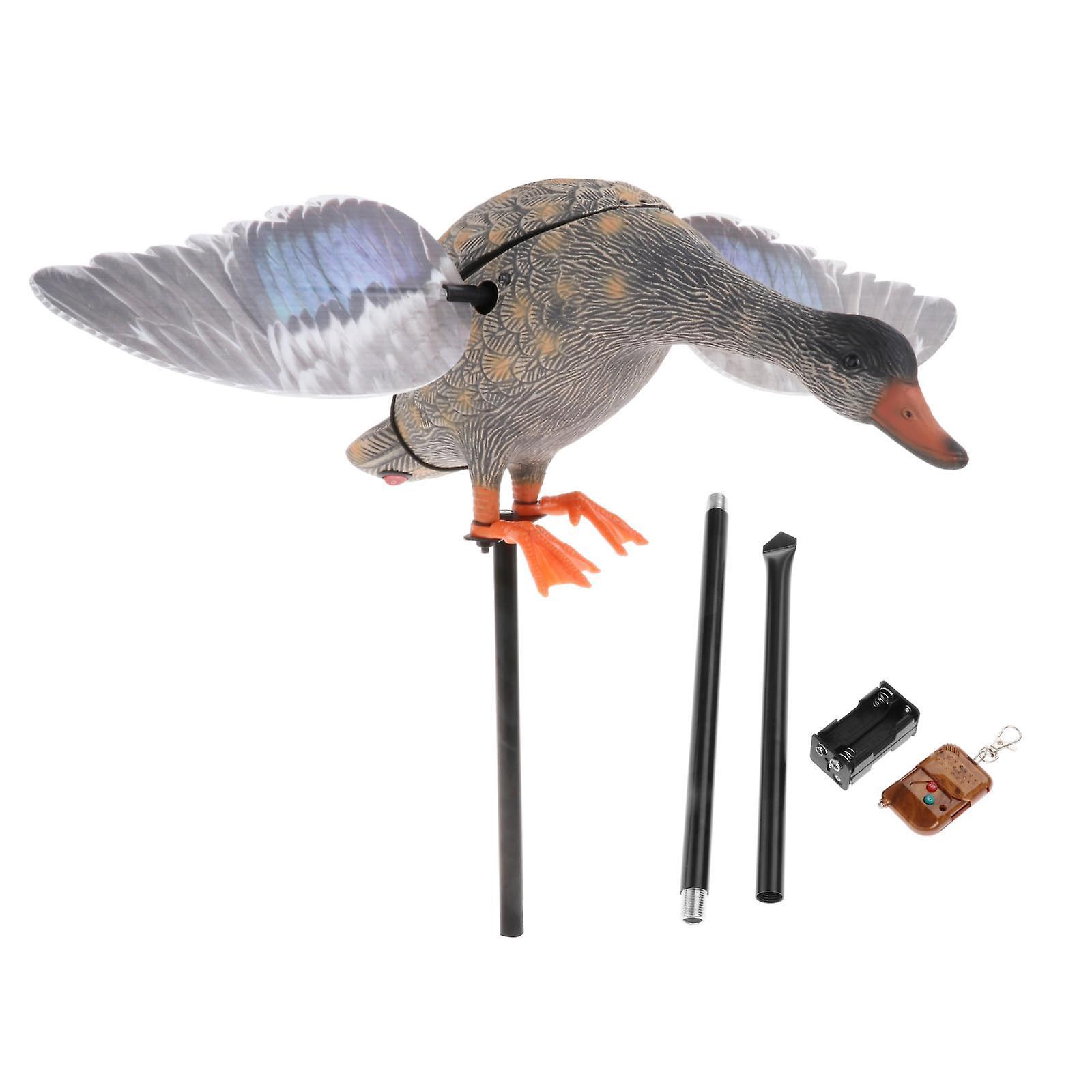 Sinisorsa Drake Flapping Wing Motion Moottoroitu ankkahoukutin ulkona koristeluun naaras