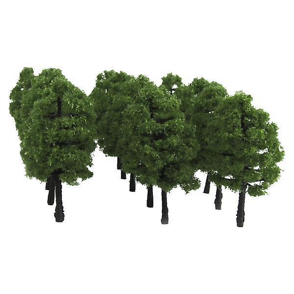 7x20x Model Trees Scenery 1:100 HO Scale Tree Landscape Layout Dark Green