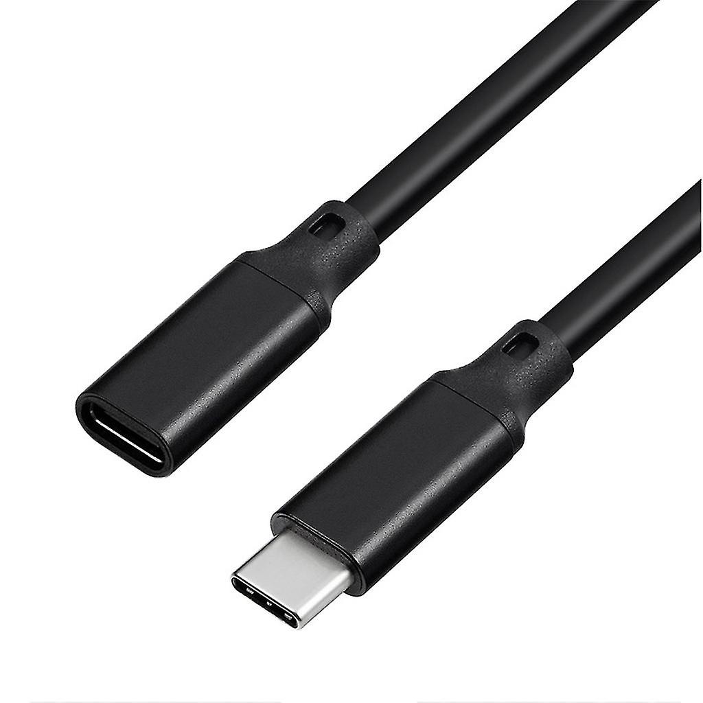 100w Pd 5a USB3.1 förlängningskabel 4k USB-C Gen 2 10gbps Extender Sladd för bärbar dator