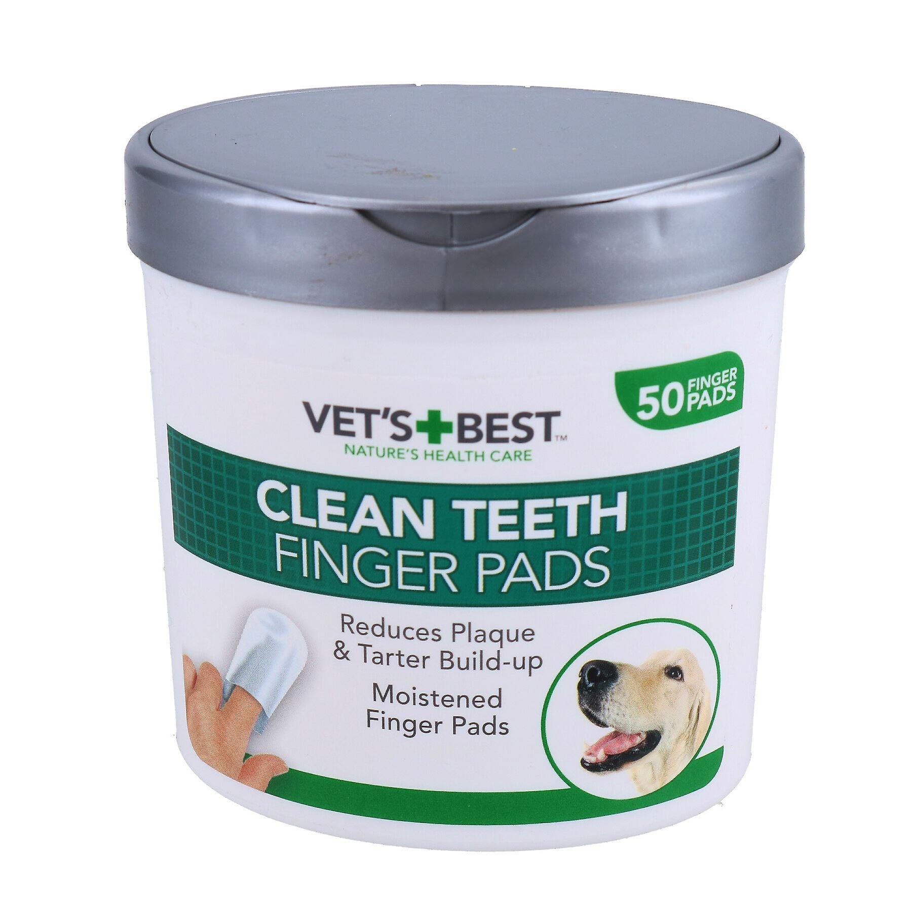 50PK Dog Pet Teeth Tooth Cleaning Finger Pads Wipes Plaque Tartar Remover