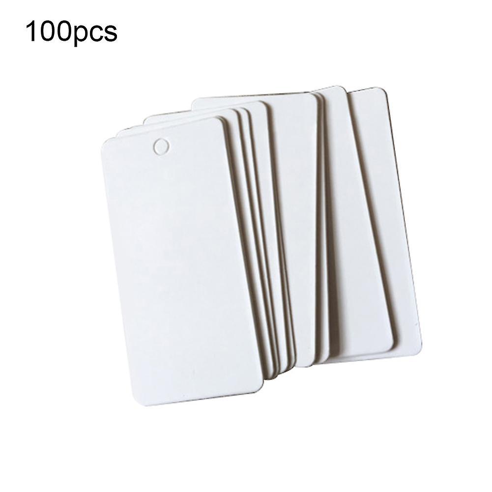 100Pcs 40x20mm 흰색 빈 라벨 - 가격 태그 DIY 종이 카드 행택 책갈피