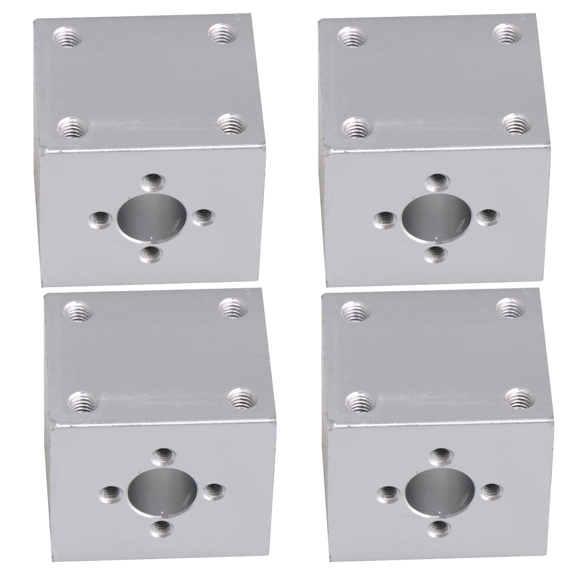 4pcs Silver T8 Ballscrews Seat Nut Bracket for Printer Machine Dia 10mm