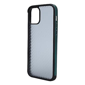 SULADA iPhone 12/12Pro Case: Green Fiber Texture, Metal Frame
