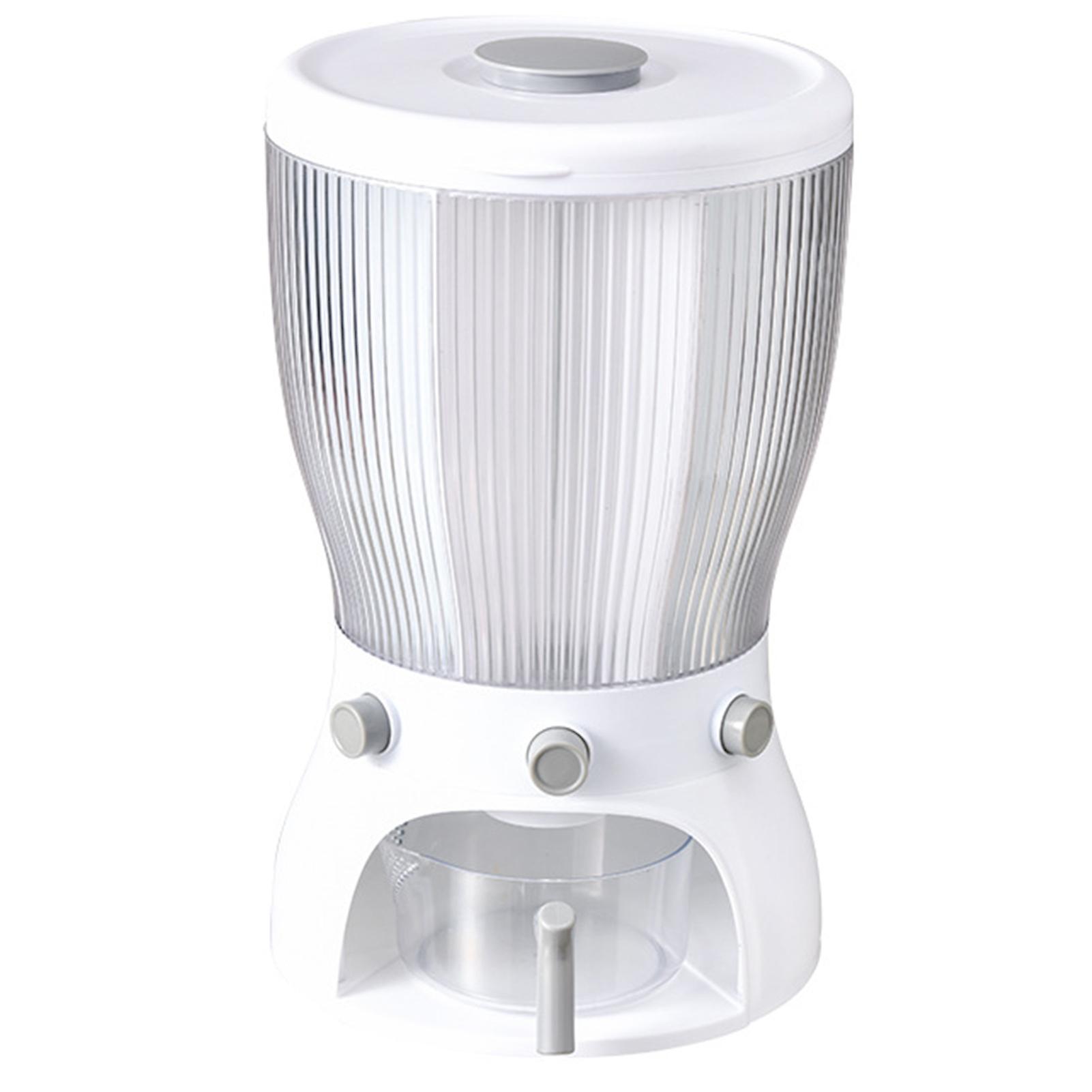 Rotating Grid Rice Bucket Large Capacity Sealed Grain Storage Box Practical Kitchen Accessories