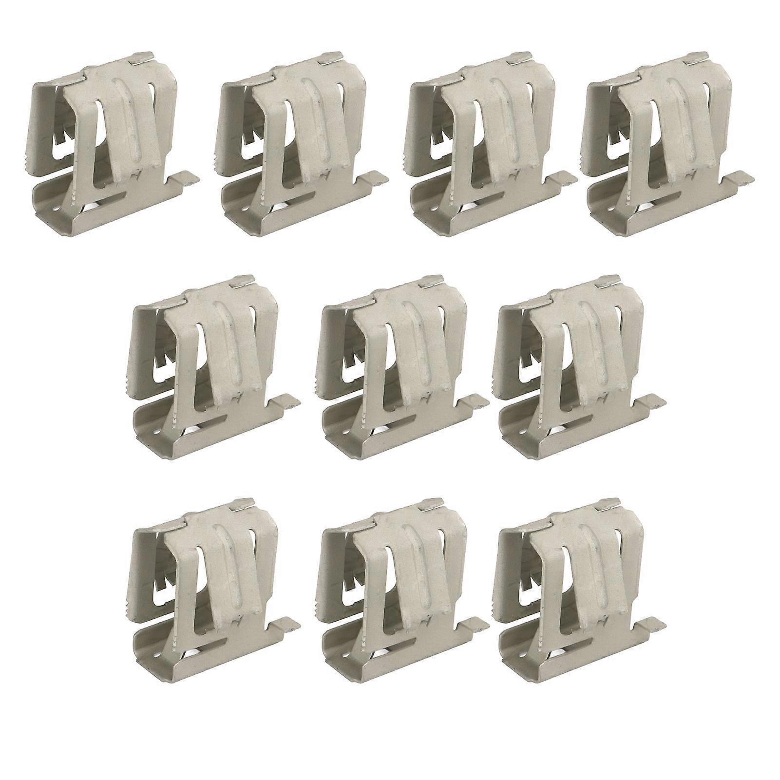 10 Pcs Solar Rail Mounting Brackets Spring Steel Corrosion-Resistant