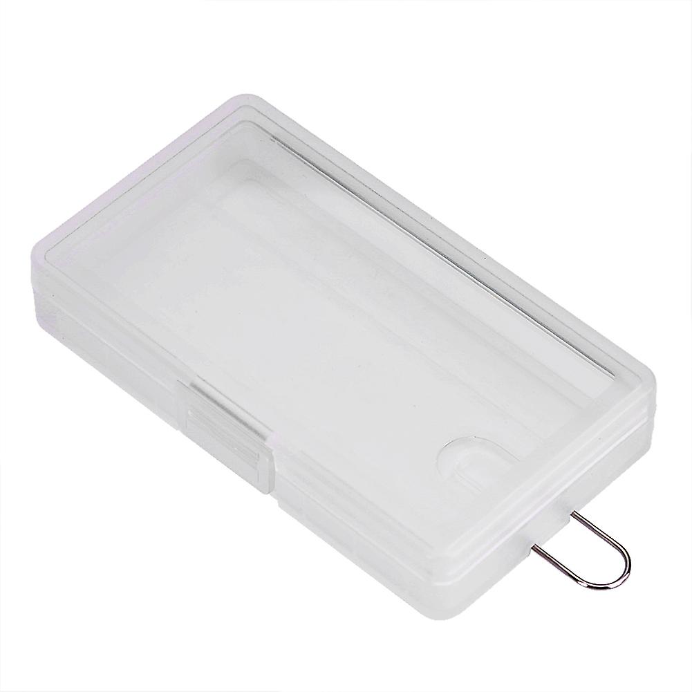 5PCS Portable Hard PP Transparent Case Holder Storage Box for 8 x AAA Batteries with Hook
