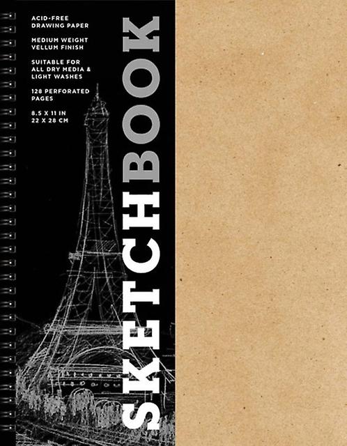 Sketchbook Basic Large Spiral Kraft by Union Square &amp Co. Hardback Book