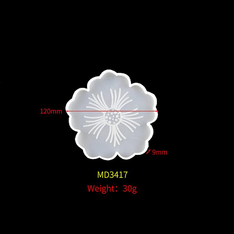 Coaster Resin Casting Mold Silicone Jewelry Making Epoxy Mould Craft Kit