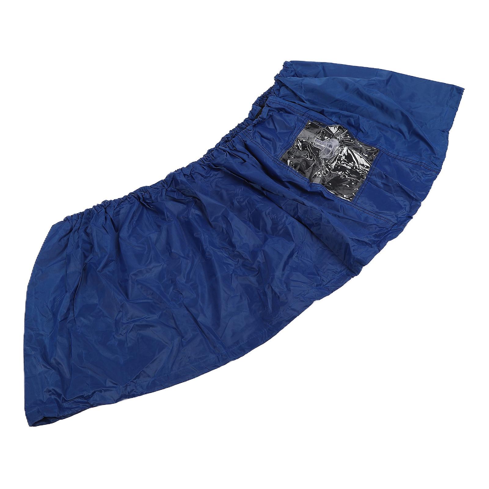 Wall‑Mounted Air Conditioner Cleaning Cover with Elastic Cord Waterproof Protector Cleaner Bag Blue