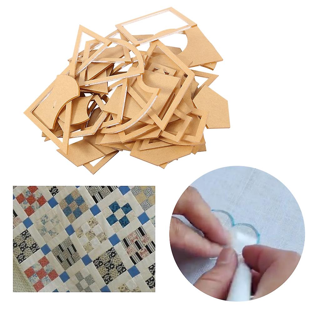 54 Pcs Acrylic Quilting Template Set 2mm Thick Multi-Shape Stencils