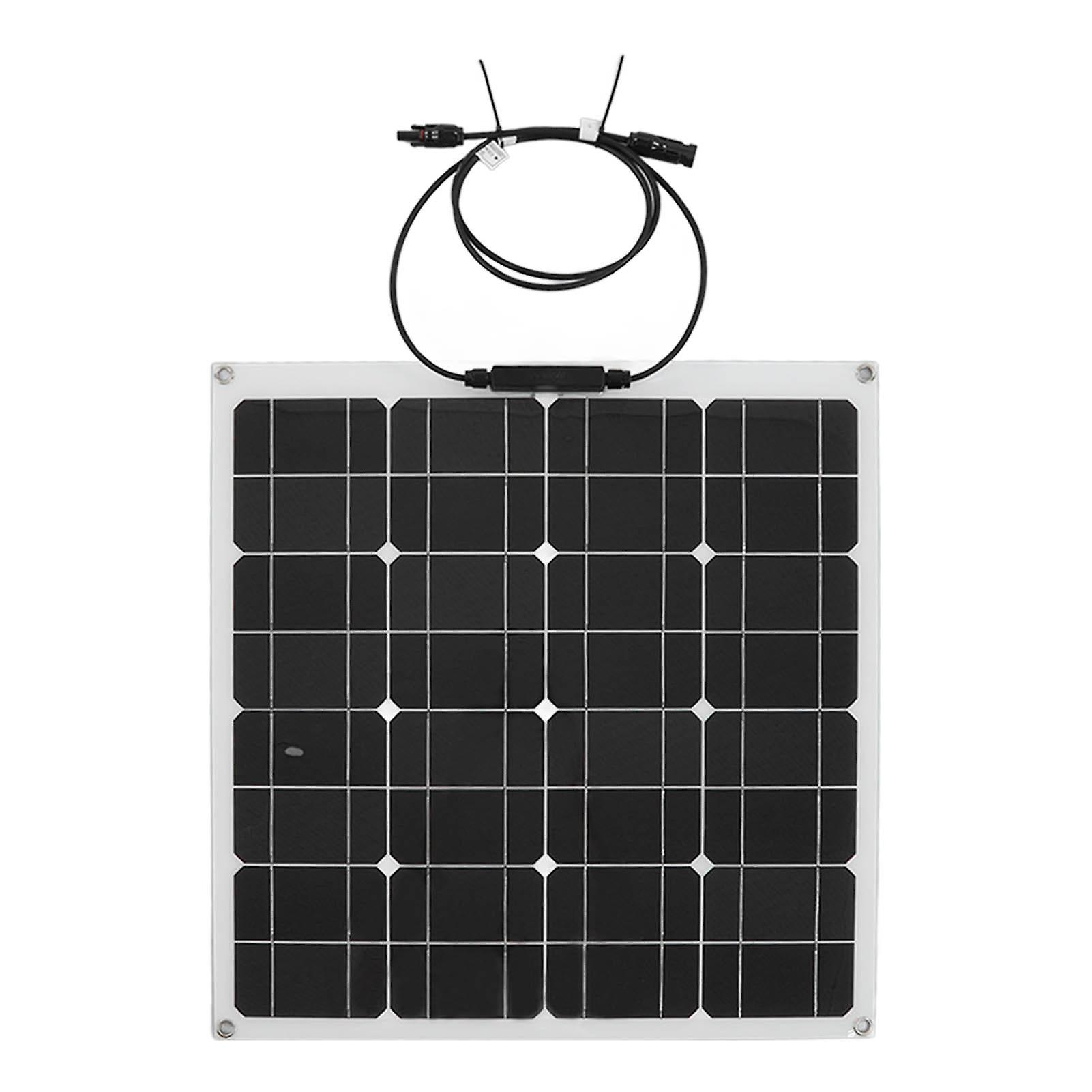 Semi Solar Chargerfor RV Waterproof Monocrystalline Bendable Portable Solar Charger for Car RV Boat 50W 18V