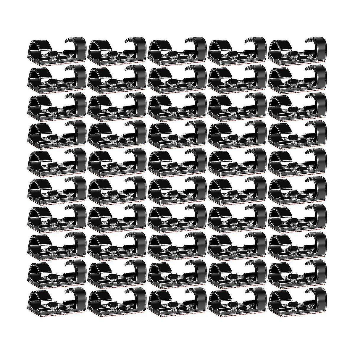 80 Pieces Cable Clips,Cable Holder With Adhesive-Secured Base