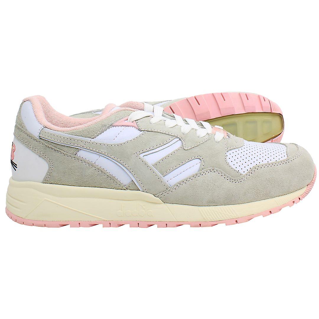 Diadora LC23 N9002 Pink Panther White Leather Unisex Lace Up