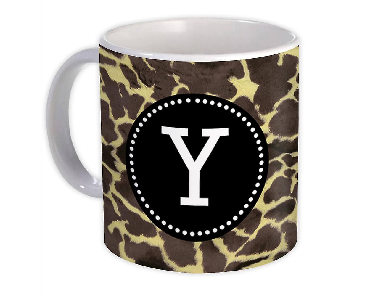 Tasse cadeau: Monogram Letter Y Giraffe