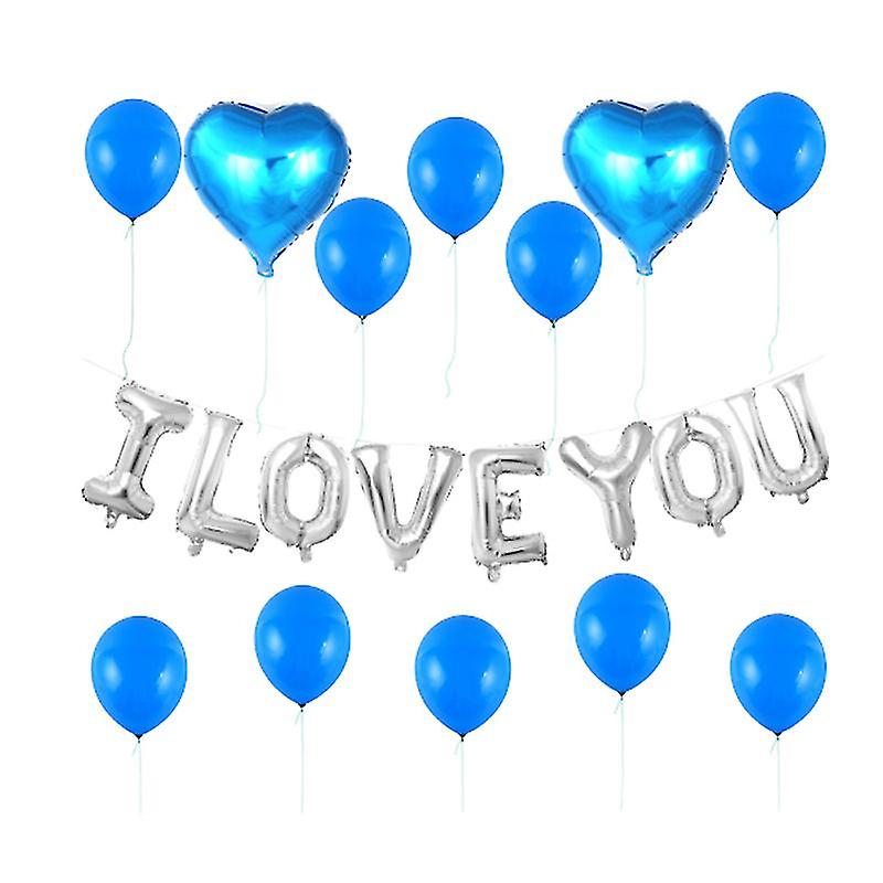 21pcs Heart Shape Balloons
