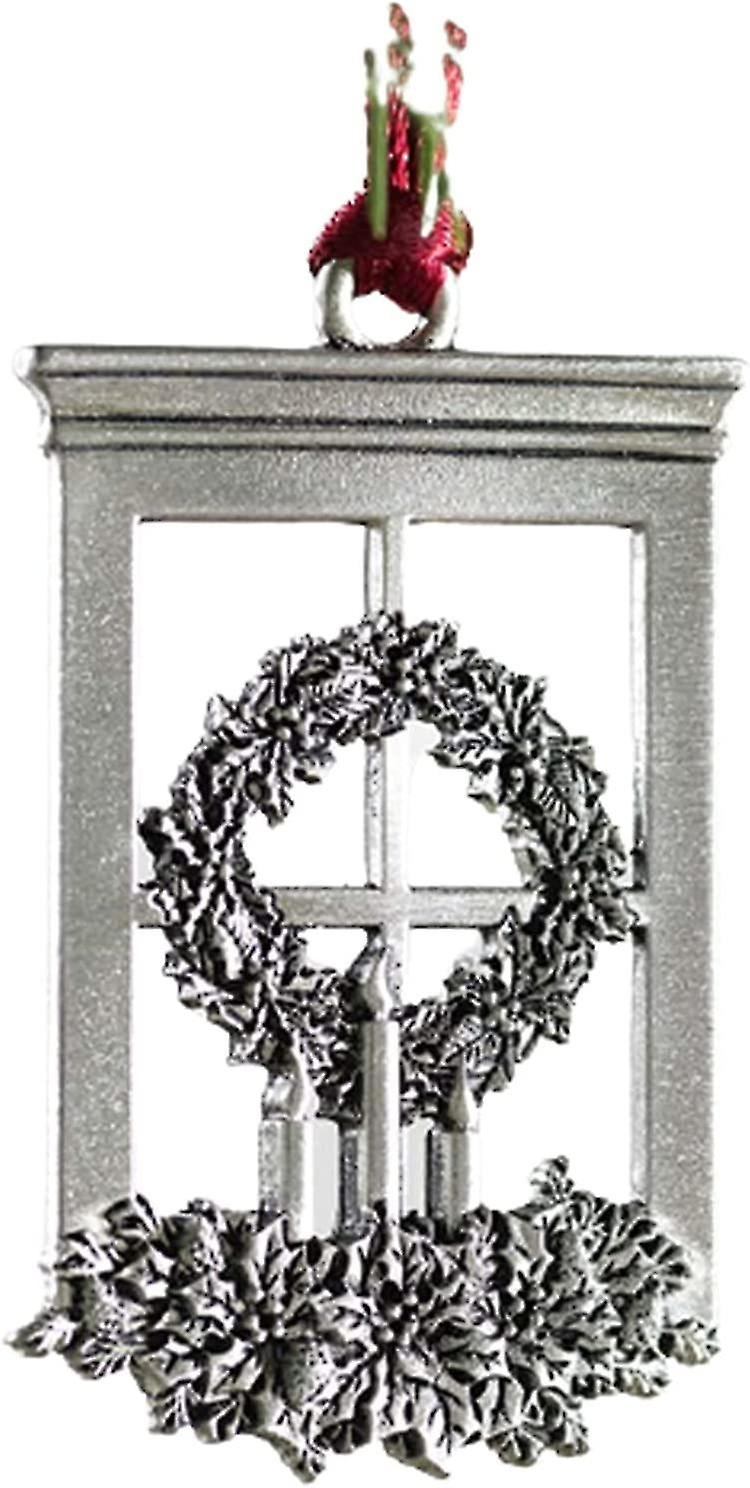 固体ピュータークリスマスツリー装飾品クリスマスハンギングオーナメントホームレストランの装飾