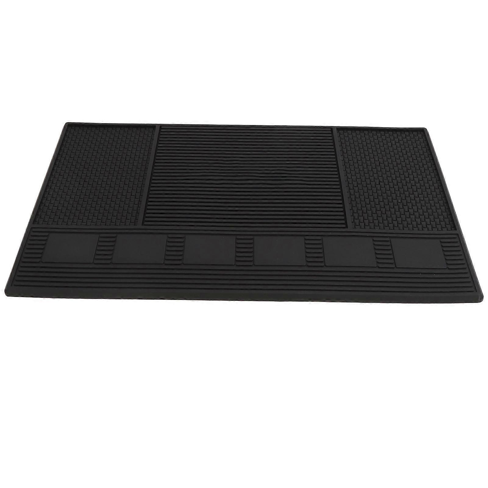 理髪店ツールオーガナイザーマット滑り防止シリコンヘアツールマットワークステーションパッドサロン理髪店用