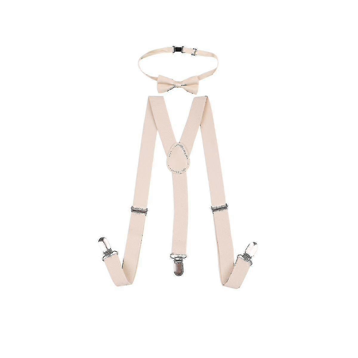 Kids Bow Tie And Adjustable Elastic Suspender Braces Compatible With Boys