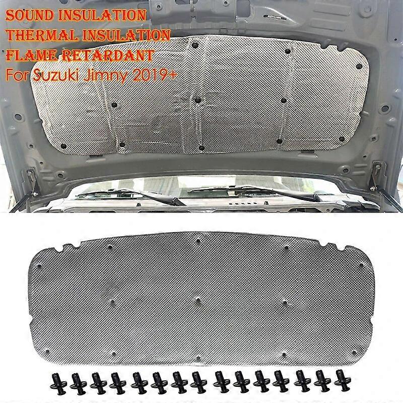 Sound Heat Insulation Heat Insulation Cotton Car Engine Hood Heat Insulation Sound Deadener Pad For Suzuki Jimny JB74 2019+ ST1M089
